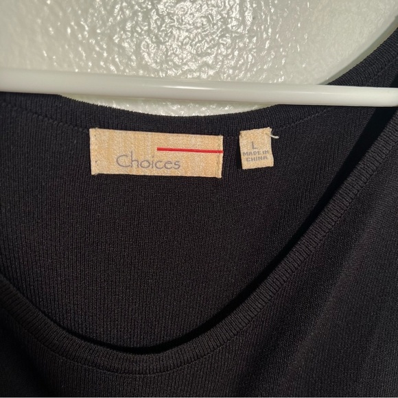 Vintage Choices Sleeveless Scoop Neck Sweater Black L - Picture 7 of 8